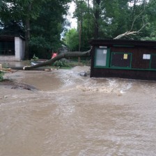 Vichřice s bleskovou povodní 1.7.2019