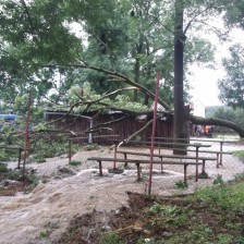 Vichřice s bleskovou povodní 1.7.2019