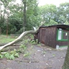 Vichřice s bleskovou povodní 1.7.2019