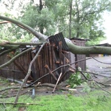 Vichřice s bleskovou povodní 1.7.2019