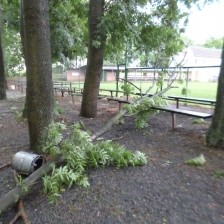 Vichřice s bleskovou povodní 1.7.2019