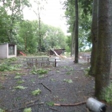 Vichřice s bleskovou povodní 1.7.2019