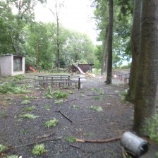 Vichřice s bleskovou povodní 1.7.2019